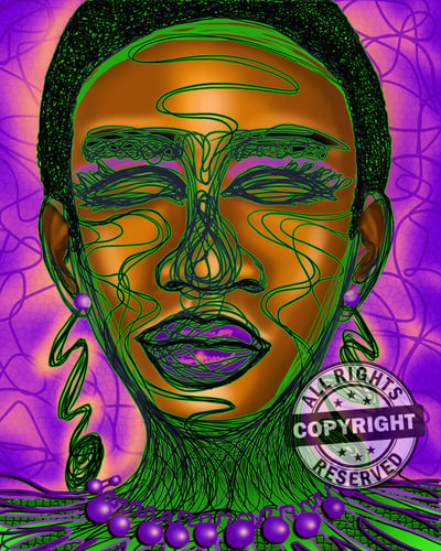 Image of Perplexed in Purple (Matted & More)