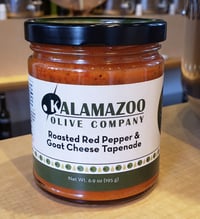 Roasted Red Pepper and Goat Cheese Tapenade - our very own!