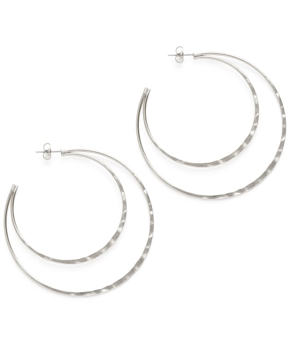 hoop stud earrings