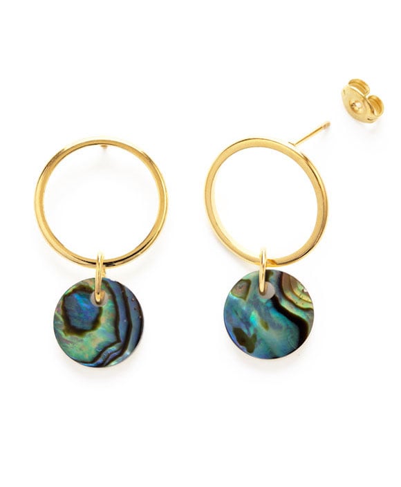 abalone earrings studs