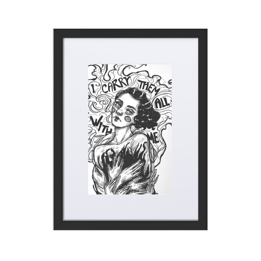 Image of Scars Matte Framed Print