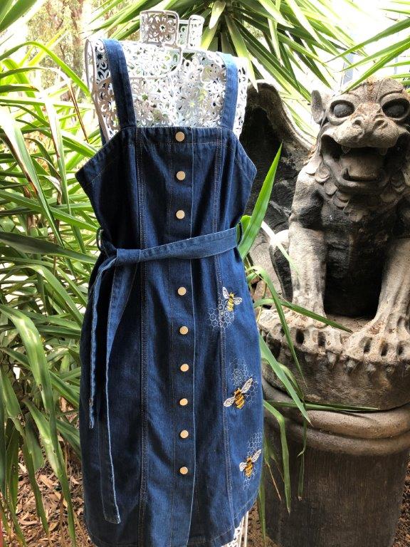 denim bling dress