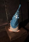 Bubblegum Blue and White Decorative Fishing Gnome Night Light