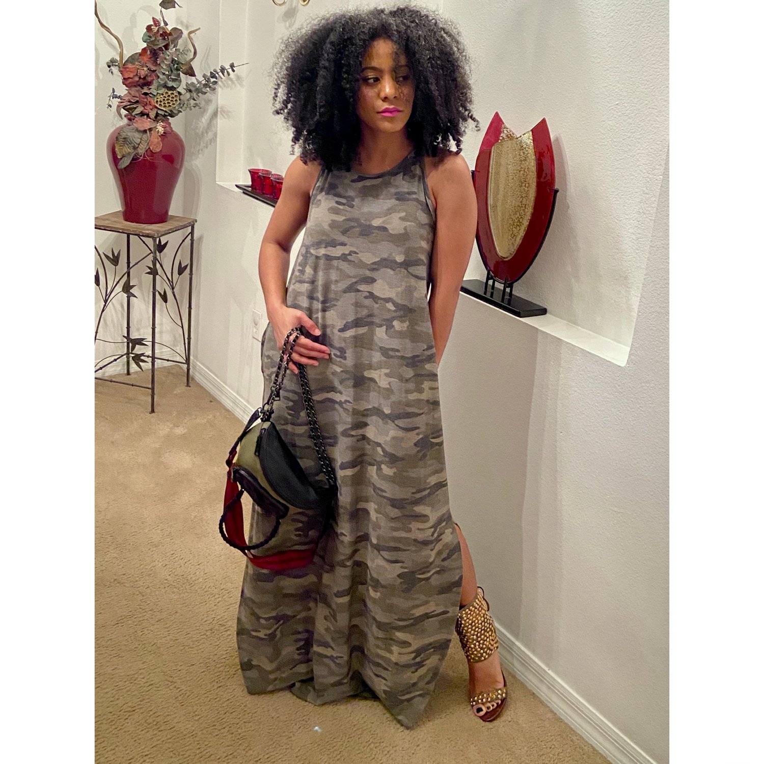 Image of Camouflage Maxi Dress