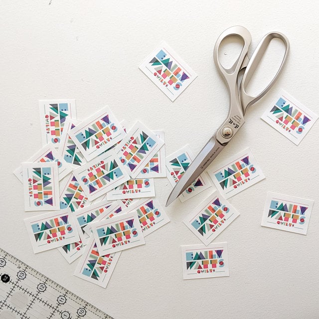 REORDER for White Frayproof Poly/Cotton Fabric Labels Image 4