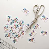 Image 4 of REORDER for White Frayproof Poly/Cotton Fabric Labels
