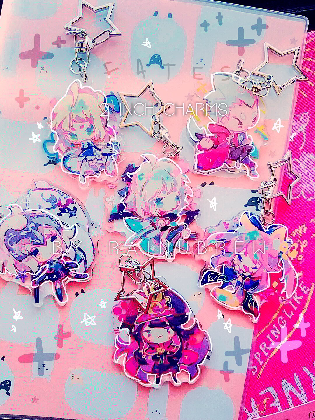 Image of Mystic Messenger, DDLC, Fate GO | 2 inch charms