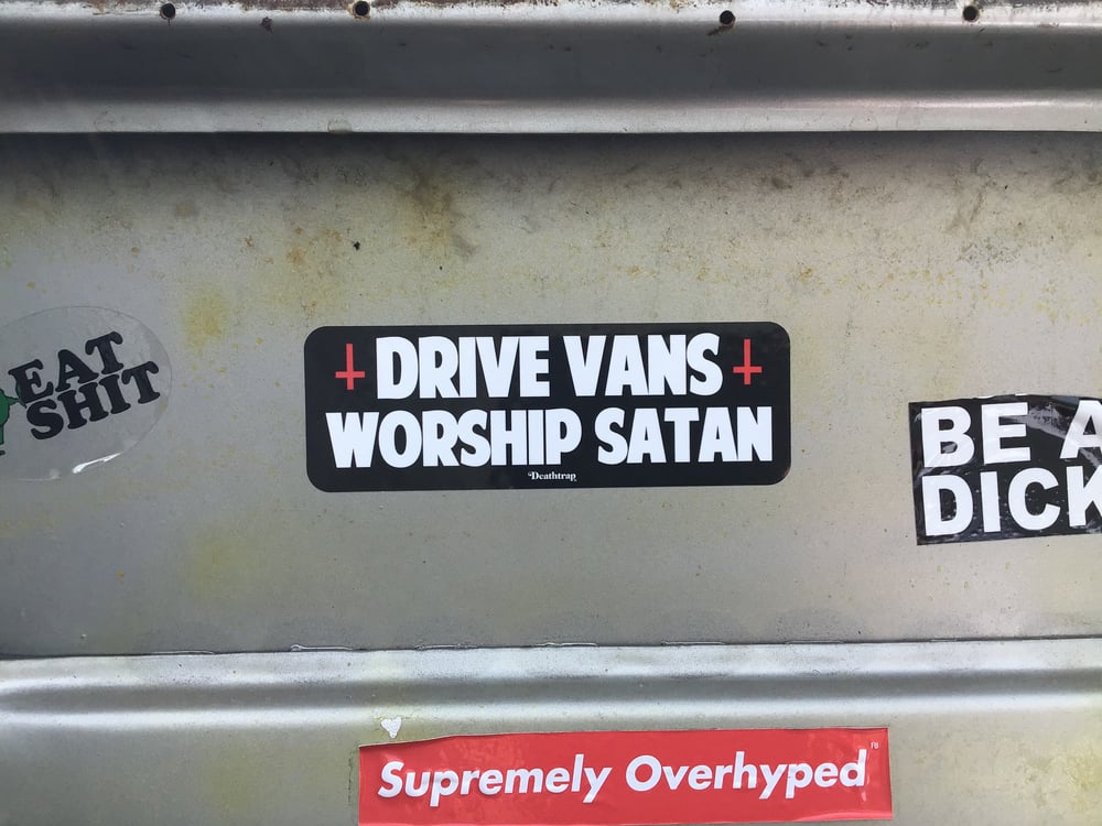 Image of Drive Vans Worship Satan