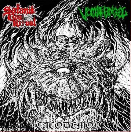 Image of Satanik Goat Ritual/Vomit Angel (US/Dnk) : "Cacodemon" EP