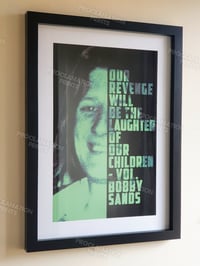 Image 1 of Bobby Sands Typography A3 print (unframed).