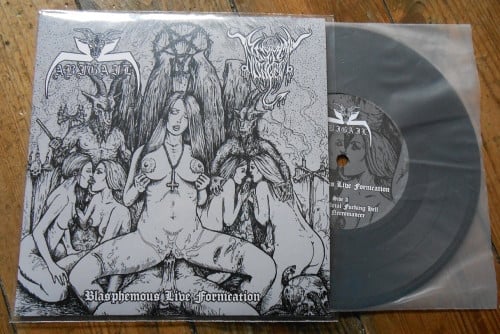 Image of Abigail/Black Angel (Jpn/Per) : "Blasphemous Live Fornication" EP