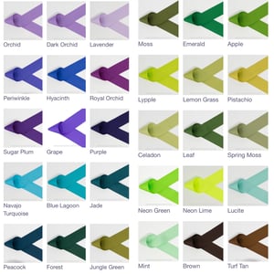 Image of FULL COLOR CHART- you choose bow size & color