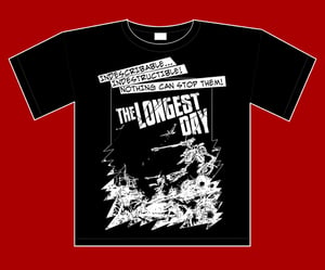 Image of The Longest Day: Comic Panel T-shirt RED OR BLACK