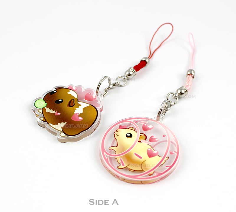 Guinea Pig and Hamster Clear Acrylic Charms