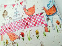 Image 2 of Chicken Tea Party Stone Coaster