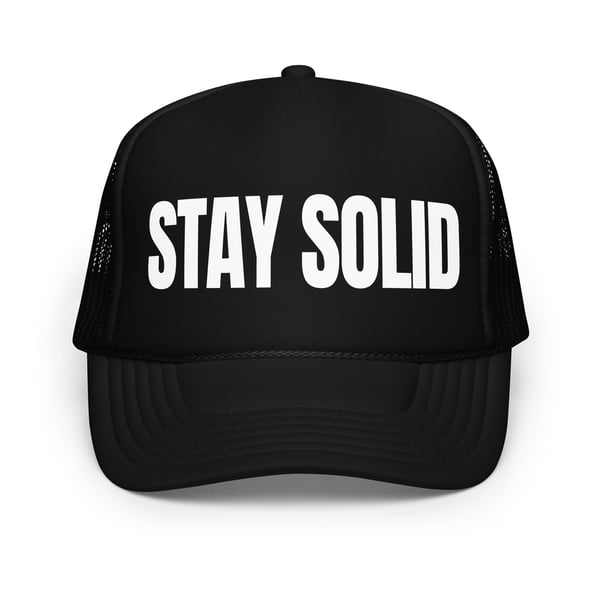 Image of STAY SOLID Trucker Hat (All Black)