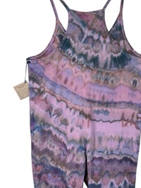 Image 7 of S/M Cotton Blend Knit Pocket Jumpsuit in Muted Agate Ice Dye