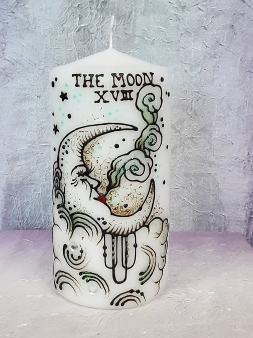 Image of 4 x 6 Moon Henna Candle