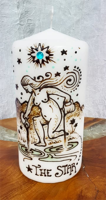 Image of 4 x 6  The Star Henna Candle