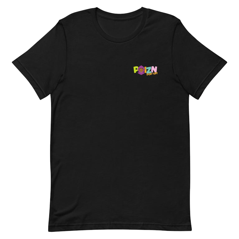 Image of Black "POIZN POP-UP!" T-Shirt
