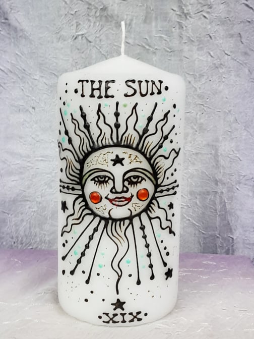 Image of 4 x 6 The Sun Henna Candle
