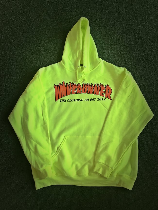Thrasher green flame clearance hoodie