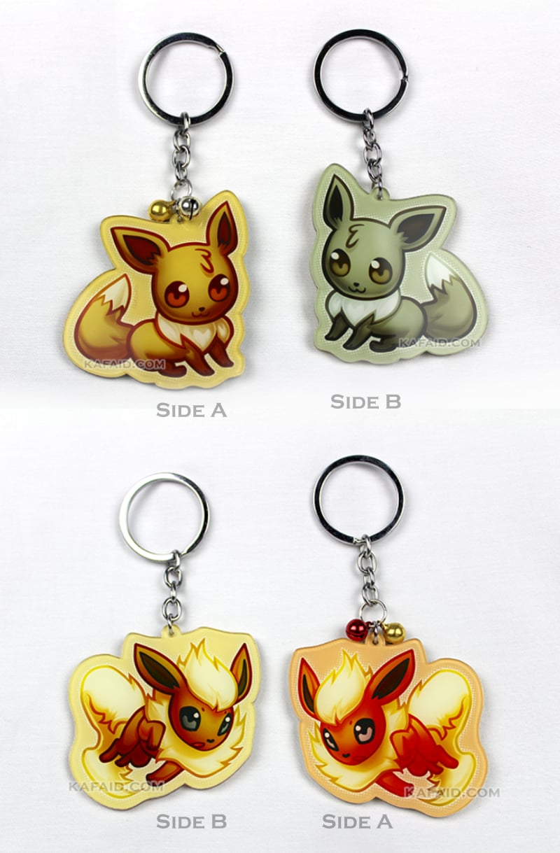 Gen 1 Eeveelution Keychain