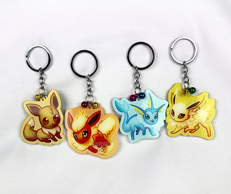 Gen 1 Eeveelution Keychain