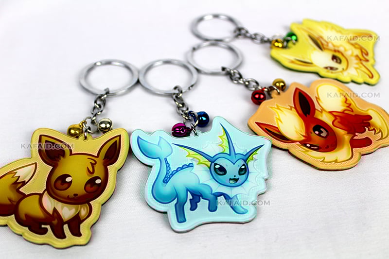 Gen 1 Eeveelution Keychain