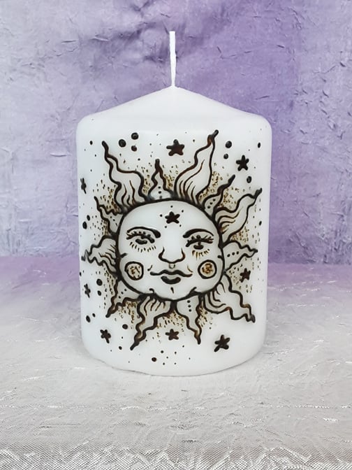 Image of 3 x 4 The Sun Henna Candle