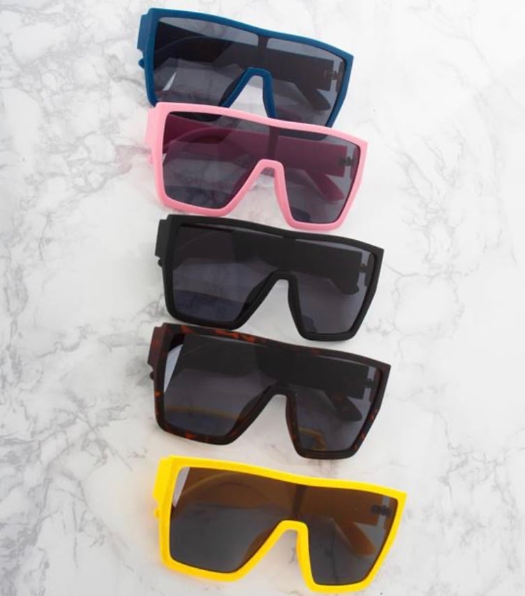 Image of "Diva Oversized Flat top Sunglasses"