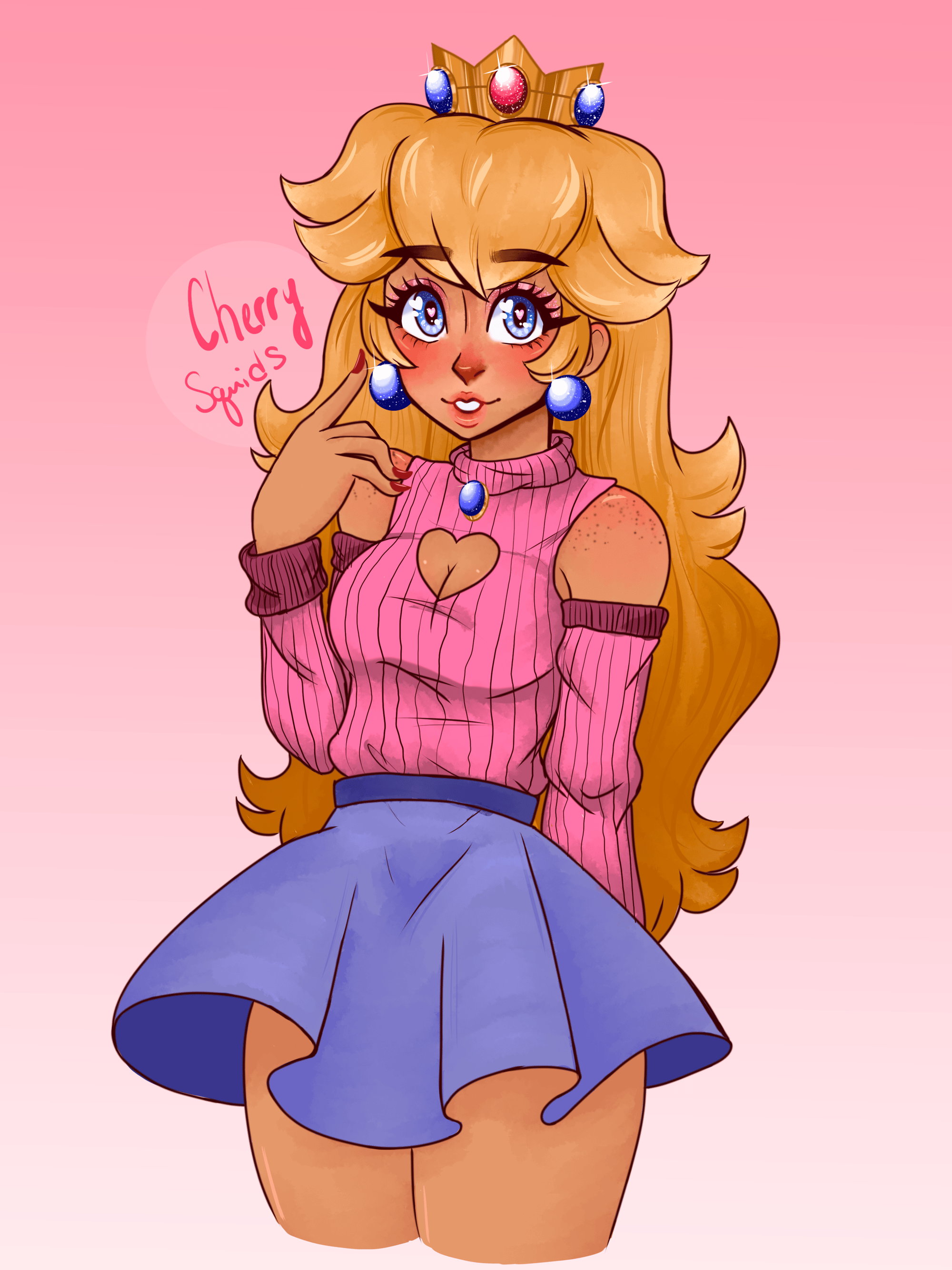 Princess Peach casual | CherrySquids