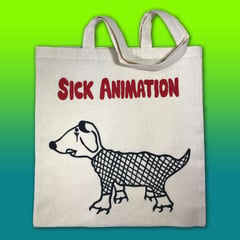 Goth Dog tote bag - Sick Animation Shop