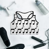 Image 1 of Music Is My Thing Padded Sports Bra