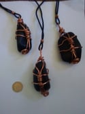Non-Elite Shungite Pendant Necklaces On Leather or Corded Necklaces