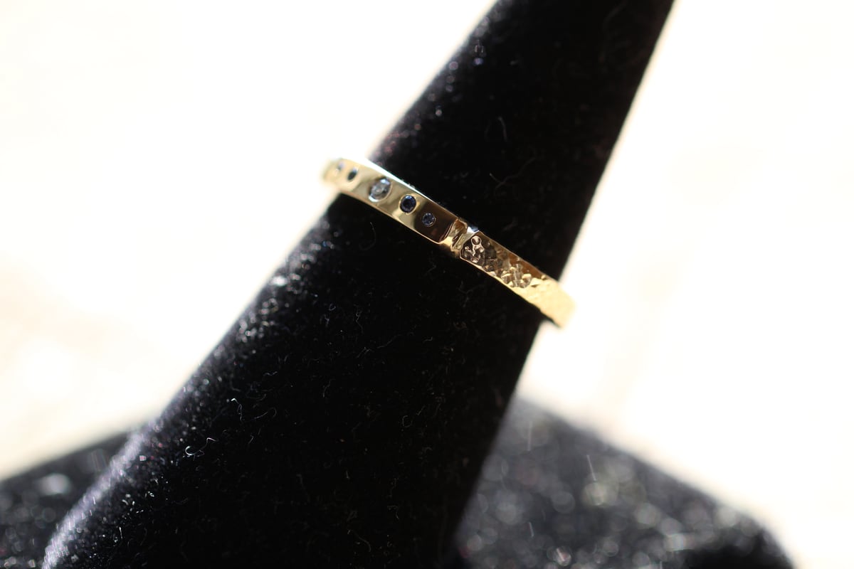 Image of Artemis: 18ky Gold with VS-1 Diamond and Sapphires