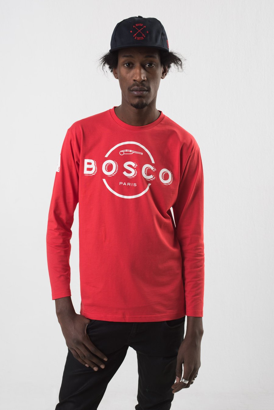 Image of  BOSCO PARIS T-shirt long sleeves full logo