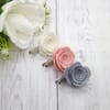 CHOOSE YOUR COLOUR - Medium Felt Rose Clip - Choice of 50 Colours