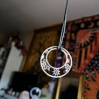 Image 3 of Adjustable Silver Flower Necklace 