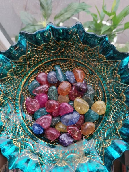Image of Crackle Quartz tumble stone 