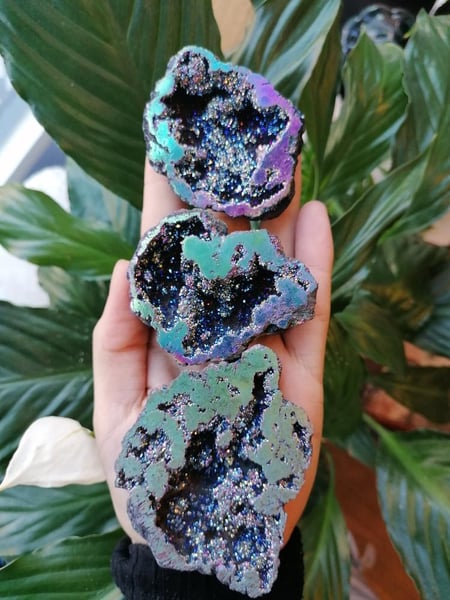 Image of Rainbow Aura Geode 