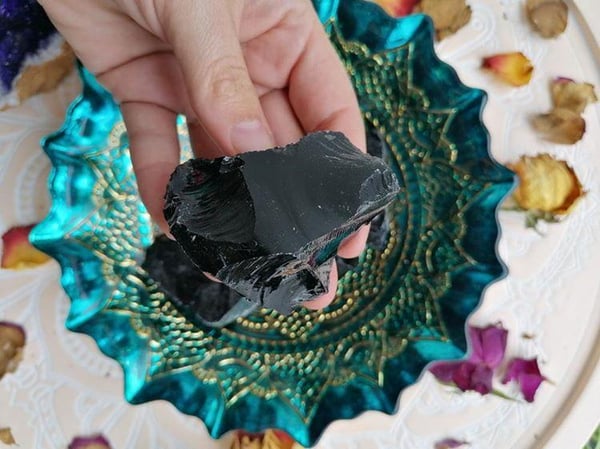 Image of Large Black obsidian 