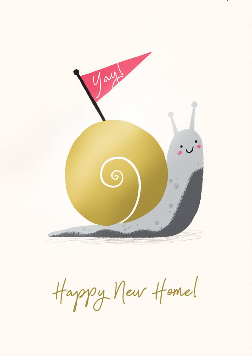 Image of New Home Snail Card