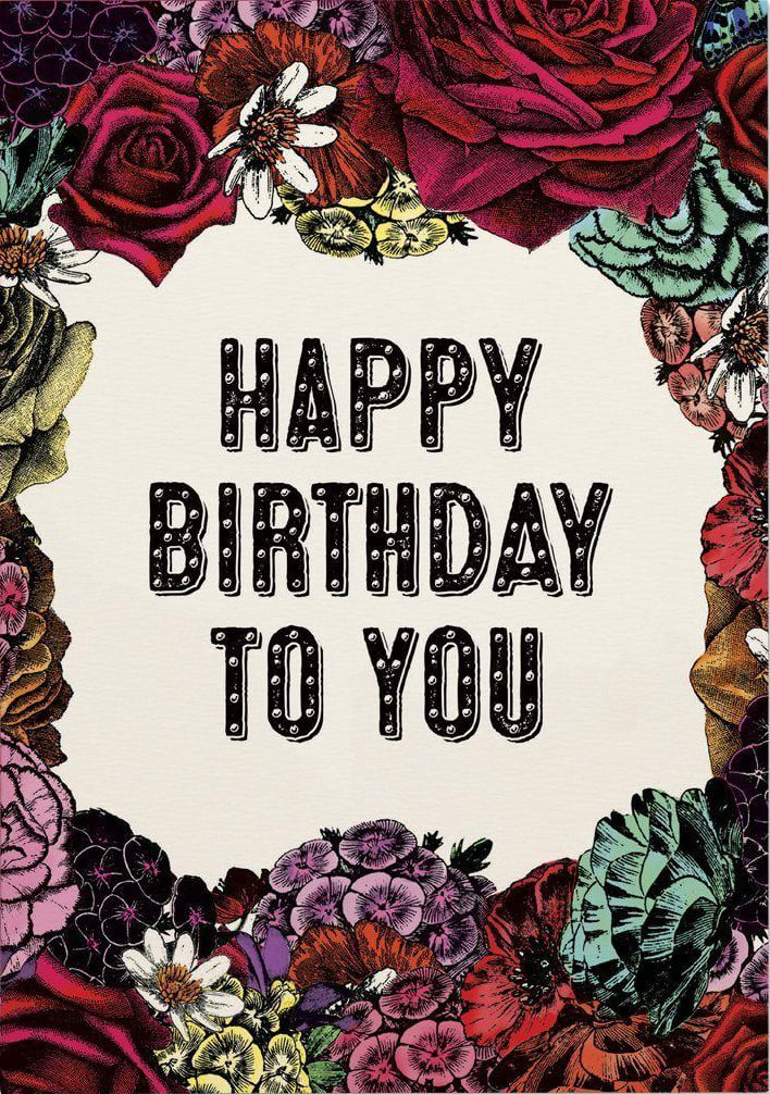 Image of Birthday Flowers Card
