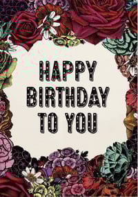 Birthday Flowers Card