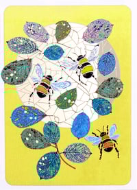 Bees Paper Cut Card