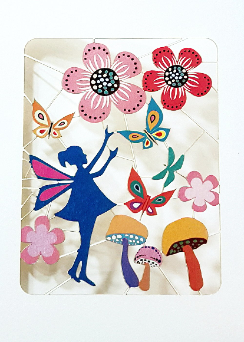 Image of Fairy Paper Cut Card