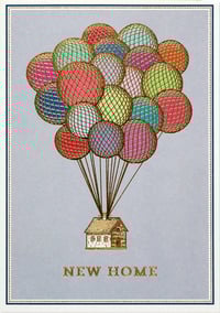 New Home Balloons Card