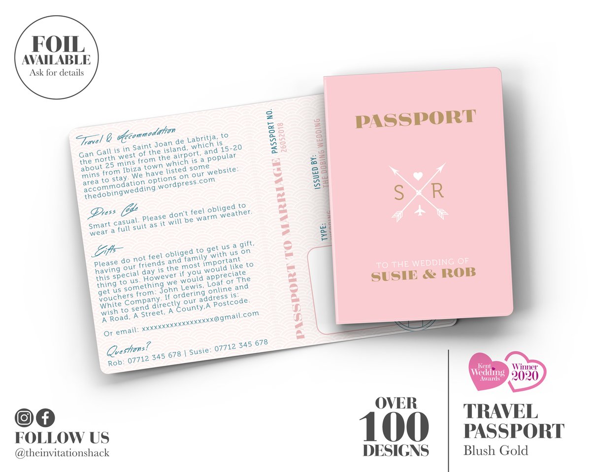 Blush Pink Passport