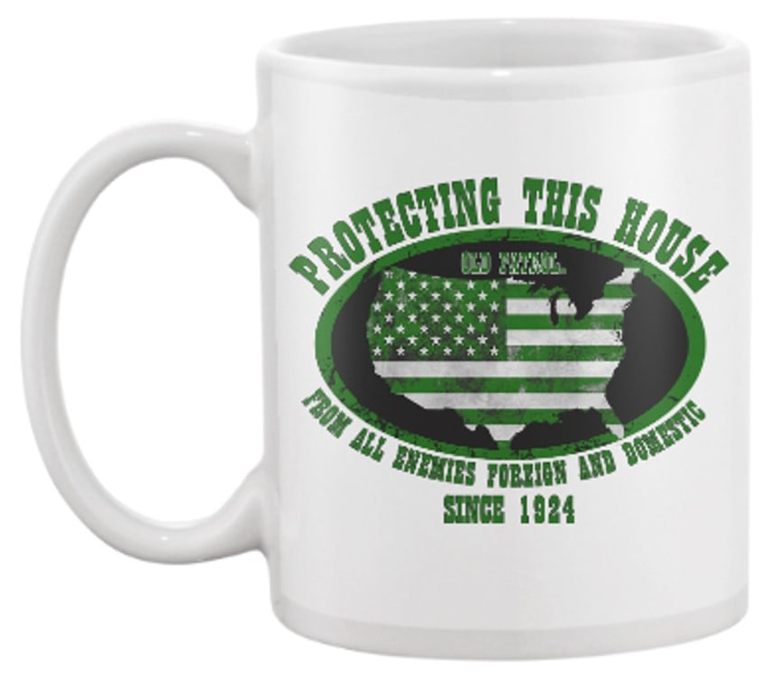 Image of PROTECTING THIS HOUSE ~ SINCE 1924 15 OZ. COFFEE MUG